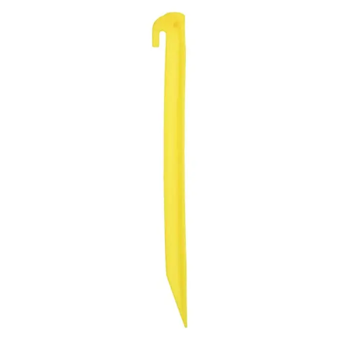 VidaXL Bodenschutzplane - Passend für: Poolschutz vor Sonne und Regen, Durchmesser: 500 cm, L x B: 500 x 0 cm - Gelber Kunststoff-Zeltnagel mit Haken und spitzem Ende zum Sichern von Zelten.