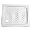 Plato de ducha porcelánico (L x An: 80 x 100 cm, Porcelana sanitaria, Blanco)