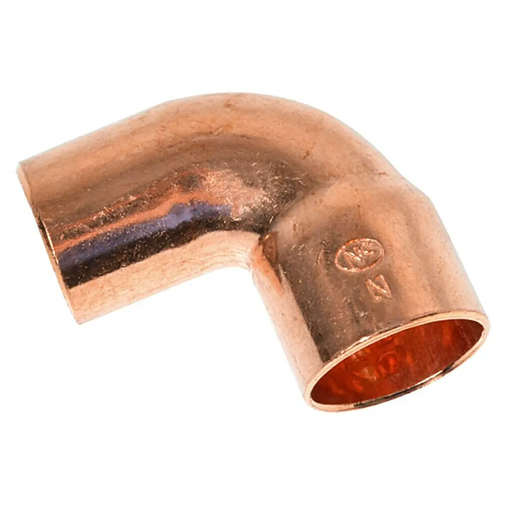 PROCURU CW900100-10P Kupfer-Winkelstück, 2,5 Cm, 90-Grad-Winkel, CxC-Schweiß, Zertifiziert Für Trinkwasser, 10 Stück