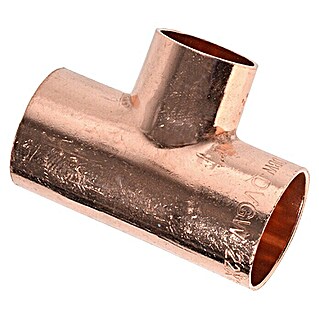 Kupfer-Reduzier-T-Stück 5130 (Durchmesser: 22 mm, Ausführungseigenschaft: 22 x 18 x 22 mm)