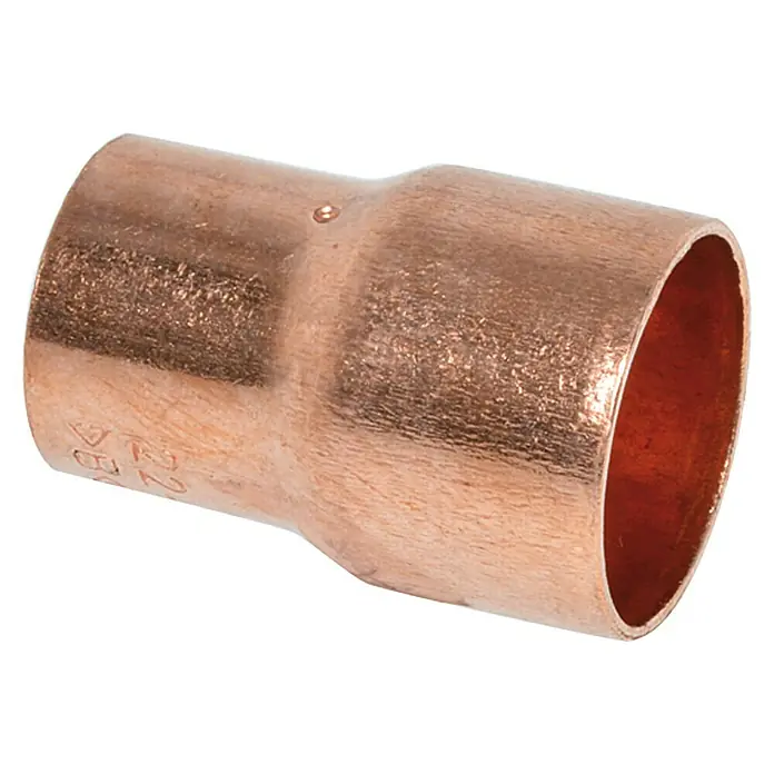Kupfer-Reduzier-Muffe 5240 - 22 x 18 mm - Kupfer-Reduzierstück für Rohre, ideal für Sanitär- und Heizungsinstallationen. Robuste Bauweise für zuverlässige Verbindungen.