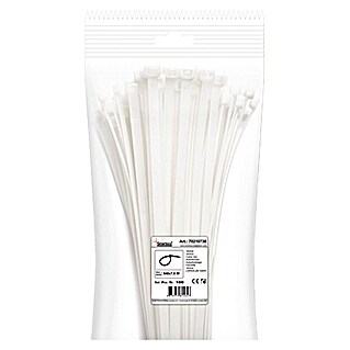 Profi Depot Kabelbinders (Wit, 550 x 7,6 mm, 100 st.)