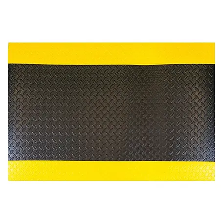 Proregal  Gummimatte Anti-Ermüdungsmatte COMFORT PLUS 122x200cm Schwarz/Gelb