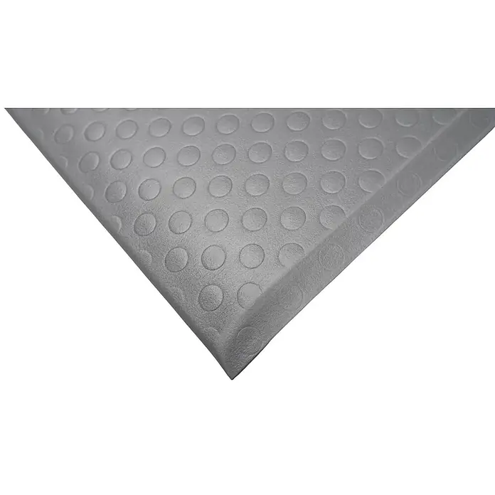 Proregal Gummimatte Anti-Ermüdungsmatte COMFORT PLUS 91x300cm Grau - 300 x 91 cm, Grau - Graue Anti-Ermüdungsmatte mit erhabener Kreisstruktur.
