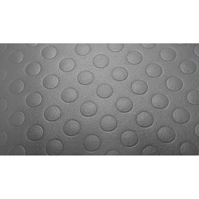 Proregal Gummimatte Anti-Ermüdungsmatte COMFORT PLUS 91x300cm Grau - 300 x 91 cm, Grau - Graue, strukturierte Oberfläche mit gleichmäßigen erhabenen Kreisen.