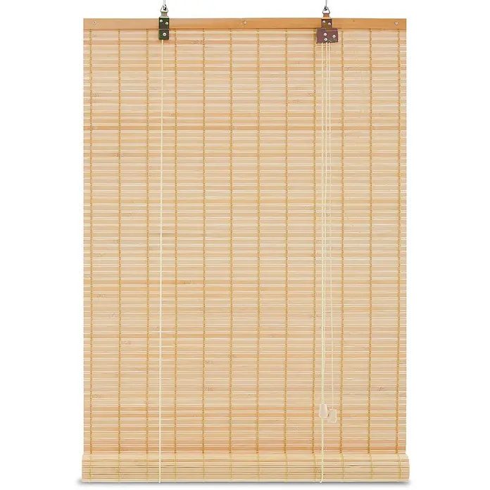 Sol Royal Rollo - B x H: 90 x 160 cm, Natur, Uni - Helle Bambus-Rollo-Jalousie mit Aufhängebeschlägen und Bedienschnüren.