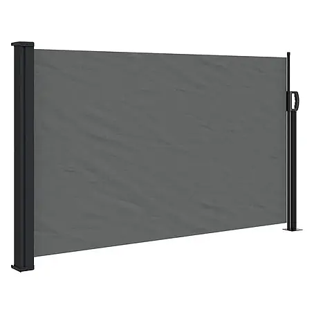 vidaXL einziehbare Seitenmarkise Anthrazit 500 x 120 cm Polyester