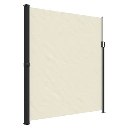 vidaXL Seitenmarkise Ausziehbar Creme 220x500 cm