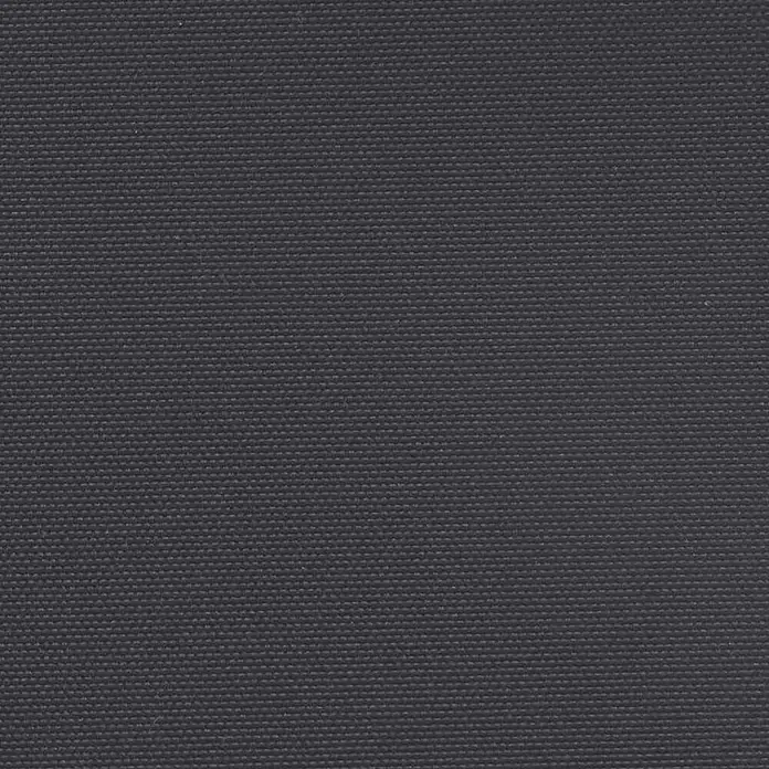 vidaXL Seitenmarkise Ausziehbar Schwarz 140x500 cm -  - Dunkelgrauer, fein gewebter Canvas-Stoff mit dezenter Textur.