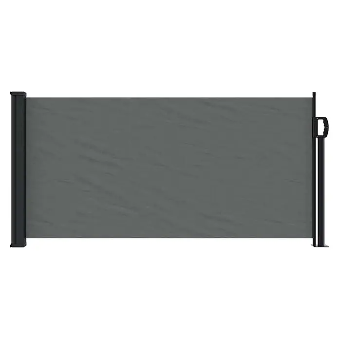 vidaXL einziehbare Seitenmarkise Anthrazit 500 x 100 cm Polyester -  - Dunkelgraue ausziehbare Seitenmarkise für den Sichtschutz im Außenbereich.