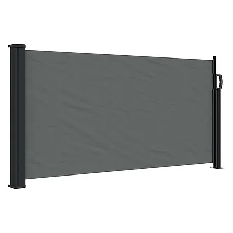 vidaXL einziehbare Seitenmarkise Anthrazit 500 x 100 cm Polyester