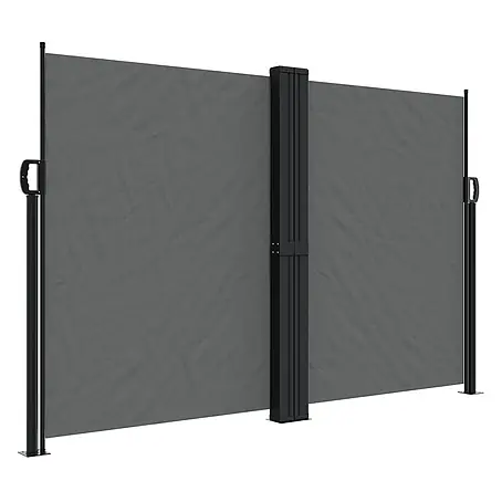 vidaXL Seitenmarkise Ausziehbar Anthrazit 160x1000 cm