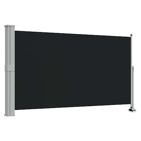 vidaXL Seitenmarkise Schwarz 300 x 300 x 140 cm Stoff
