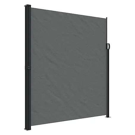 vidaXL ausziehbare Seitenmarkise Anthrazit 600 x 220 cm Polyester