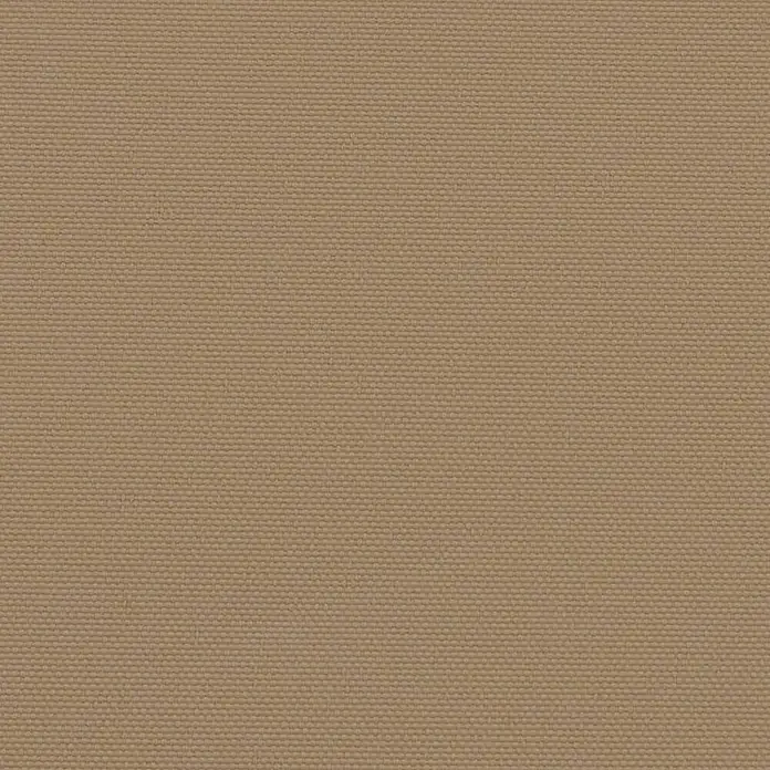 VidaXL Klemmmarkise - Taupe, Breite: 5 m, Ausfall: 5 m - Nahaufnahme eines beigen, fein gewebten Stoffes mit sichtbarer, gleichmäßiger Textur.
