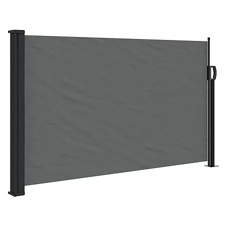 vidaXL einziehbare Seitenmarkise Anthrazit 300 x 117 cm Polyester