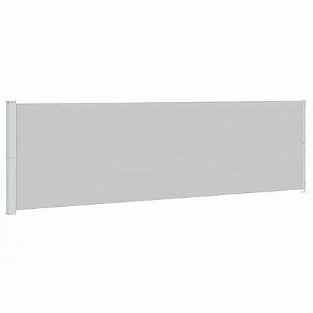 vidaXL Seitenmarkise Grau 600 x 180 cm Stoff