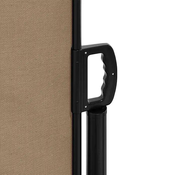 vidaXL ausziehbare Seitenmarkise Taupe 300 x 100 cm Polyester -  - Beiger Stoff einer ausziehbaren Seitenmarkise, schwarze Stange und ergonomischer D-förmiger Griff zum Ausziehen.