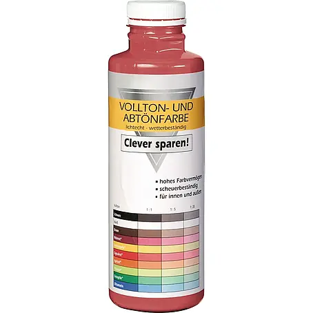 Bricoflor  Vollton- & Abtönfarbe 500 ml Weinrot, innen und außen