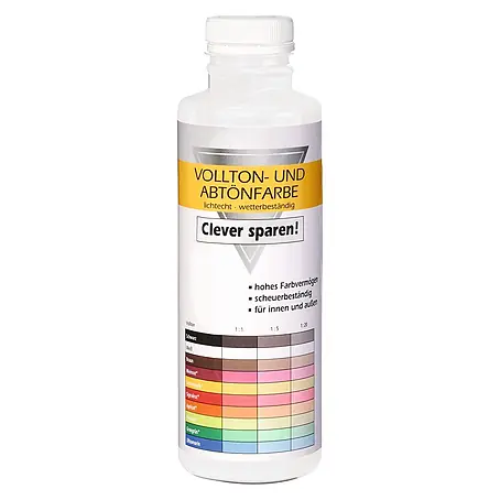 Bricoflor  Vollton- & Abtönfarbe 500 ml Weiss, innen und außen