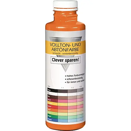 Bricoflor  Vollton- & Abtönfarbe 500 ml Aprikot, innen und außen