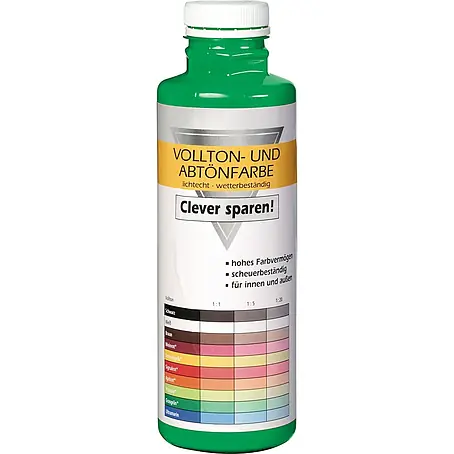 Bricoflor  Vollton- & Abtönfarbe 500 ml Grasgrün, innen und außen