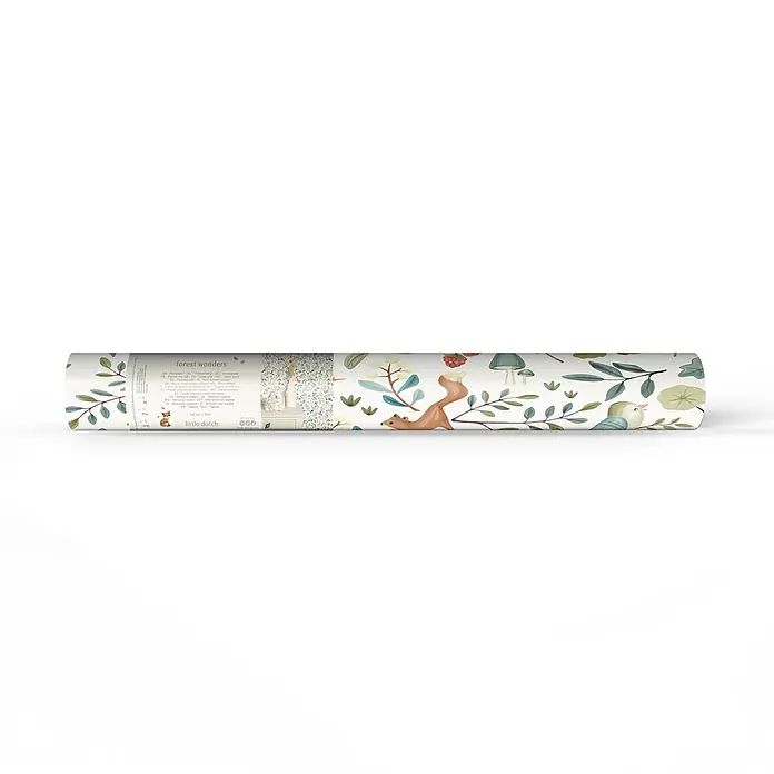 Little Dutch Vliestapete Waldwunder - Mehrfarbig, Tieroptik, 10 x 0,52 m - Rolle Little Dutch 'forest wonders' Tapete mit Natur- und Tiermotiven.