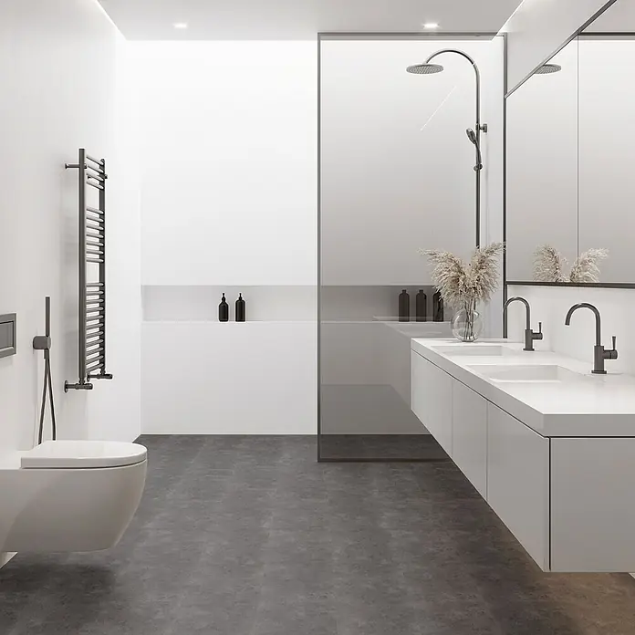 ML-Design Vinylboden Klickvinyl 1,86m²/10 Dielen, Zement Dunkel - Zement Dunkel, Sonstige, 615 x 310 x 4,2 mm