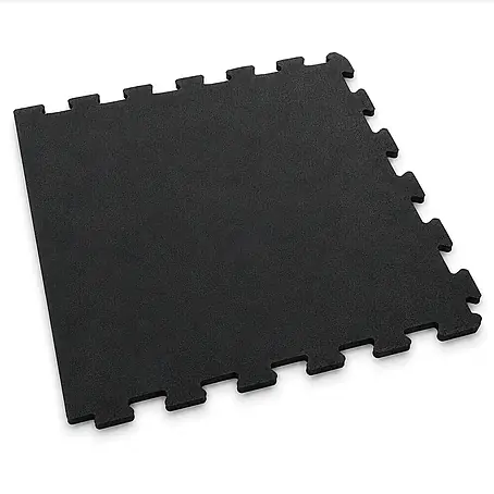 Floordirekt  Fußbodenschutzmatte Gummi Steckmatte 50 x 50 cm Randstück