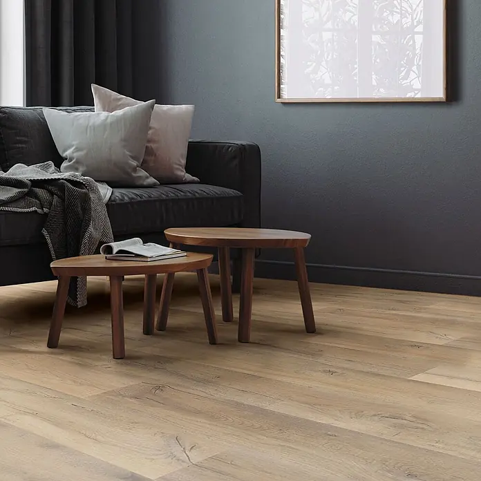 ML-Design Vinylboden Klickvinyl 6,16m² / 28 Dielen, 4,2mm Dicke - Eiche Rustikal Hell, Landhausdiele, 1.220 x 180 x 4,2 mm