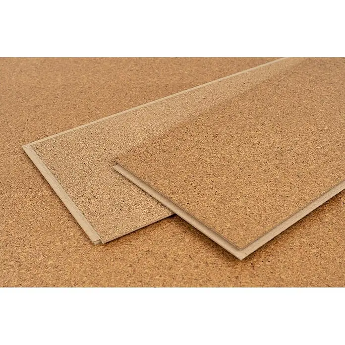 Bricoflor Korkboden Klick-System Korkparkett versiegelt, Klassik fein natur, 2,136 qm/Karton - 295 x 905 x 10,5 mm - Strukturierte Naturkork-Bodenplatten, hellbraun, mit Klickverbindung zur einfachen Verlegung.