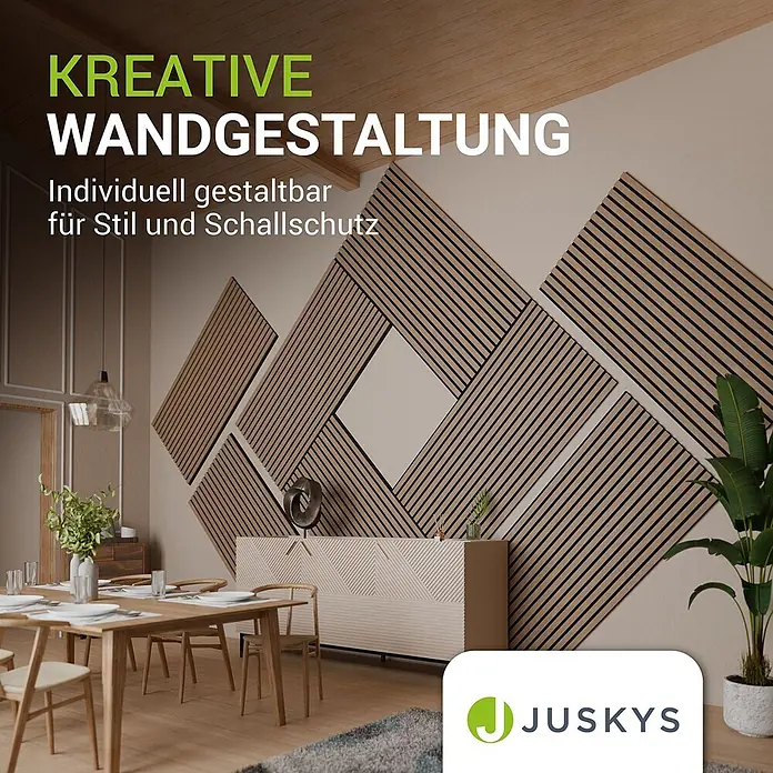 Juskys Wandpaneel - Braun, 120 x 60 mm
