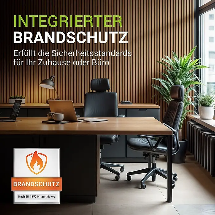 Juskys Wandpaneel - Braun, 120 x 60 mm