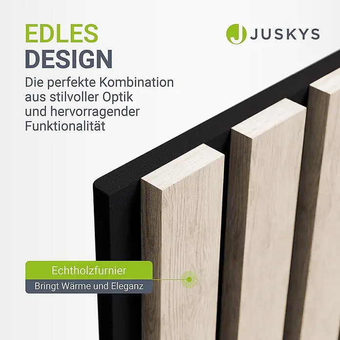 Juskys Wandpaneel - Eiche Natur, 120 x 60 mm