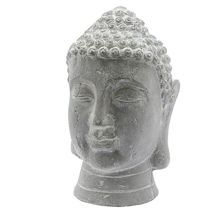 Buddhakopf (20 x 30 cm, Grau)
