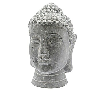 Buddhakopf (22 x 41 cm, Grau)