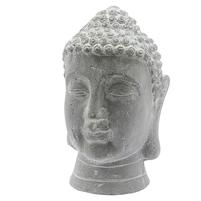 Buddhakopf22 x 41 cm, Grau Unknown