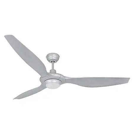 Outdoor Deckenventilator SLIM mit LED silber 157 cm