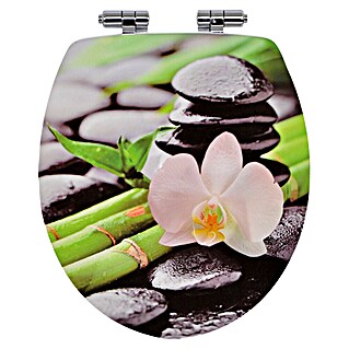 Poseidon Toiletzitting Orchidee (MDF, Meerkleurig, Softclose)