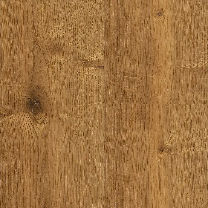 Living by Haro Designbodenmuster Eiche Mokkabraun - 290 x 173 x 12 mm, Landhausdiele - Nahaufnahme von edlen Laminatdielen in warmen Brauntönen mit markanter Holzmaserung für ein stilvolles Interieur.