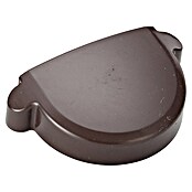 FunkeGruppe Rinnenendstück (Nennweite: 75 mm, Kunststoff, Braun)