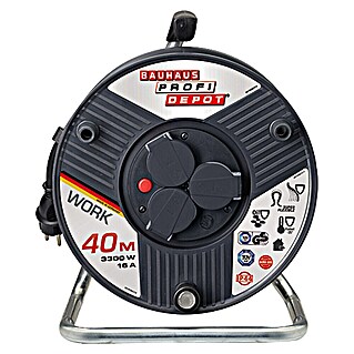 Profi Depot Kabelhaspel (Speciale kunststof, 40 m, H07RN-F, IP44)