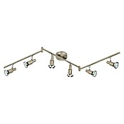 Tween Light Regleta LED (6 luces, Clase de eficiencia energética: A+, Potencia máx.: 18 W, Níquel mate, GU10)