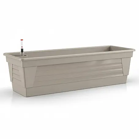 Plastard  Pflanzkasten 100 cm Seidengrau - Balkonkasten & Bewässerungssystem