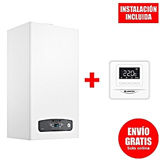 Ariston Caldera de gas Cares S 24 con instalación incluida (20 W, Display LC)