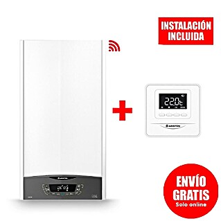 Ariston Caldera de gas Clas One Wifi 24FF con instalación incluida (21 W, Display LC)