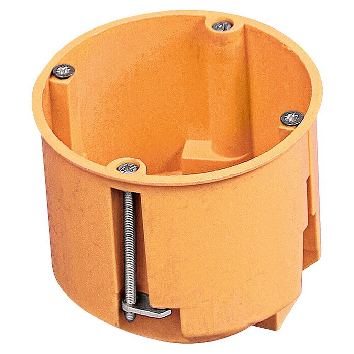 Podžbukna kutija Duboka (68 x 61 mm, 1-struko, Narančasta, 1 kom)