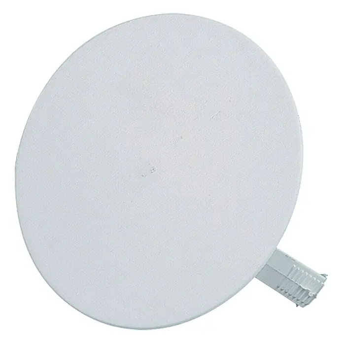 Federdeckel Klein60 mm, Weiß, Unterputz, 1 Stk. - Weißer Tankdeckel für Fahrzeuge, mit Befestigung, ideal als Ersatzteil oder für Reparaturen.