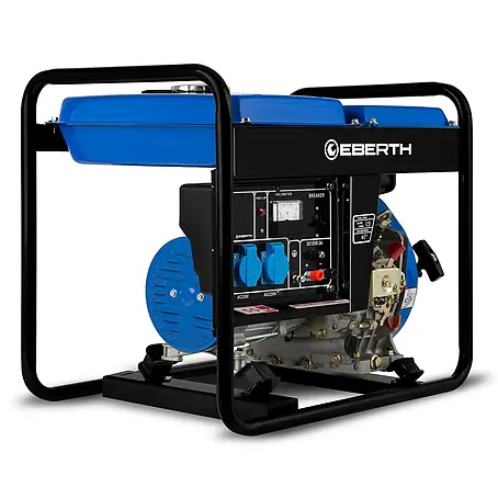 EBERTH  Stromerzeuger Diesel 2000 W, 3,8 PS, 230 V, 1 Phase, AVR, Seilzugstart