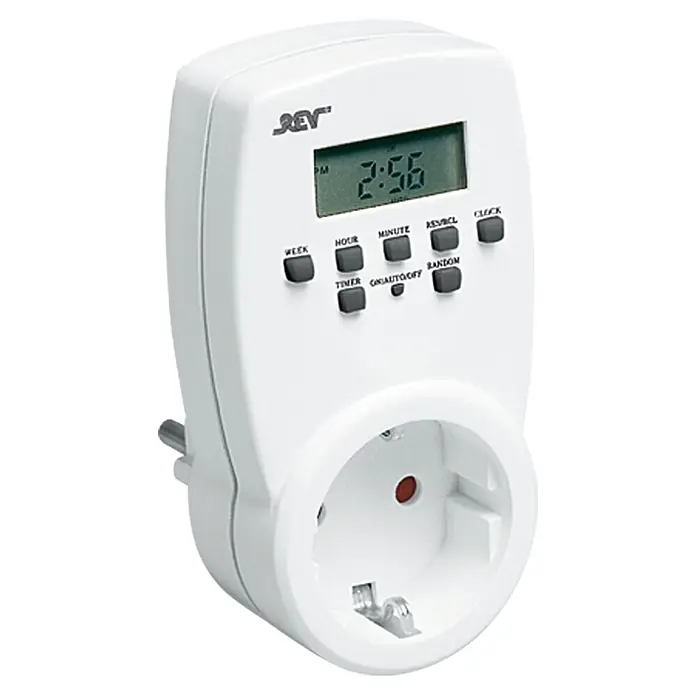 Temporizador - Digital, Potencia de conexión máx.: 1.800 W - Un interruptor de tiempo para la toma de corriente. Una solución práctica para el funcionamiento temporizado de los dispositivos.